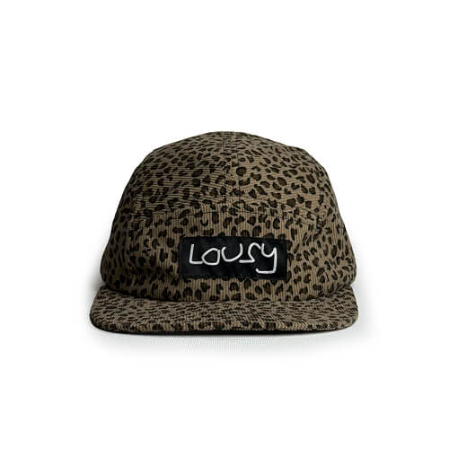 кепка Lousy 5panel Leopard Velvet Cap
