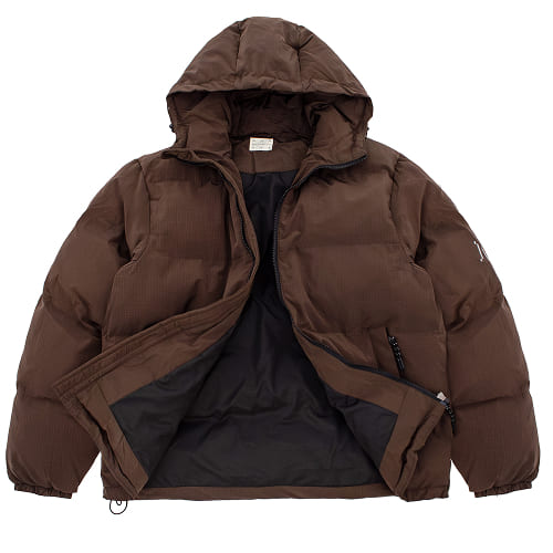 пуховик Magamaev Macro Hooded Puffer Brown