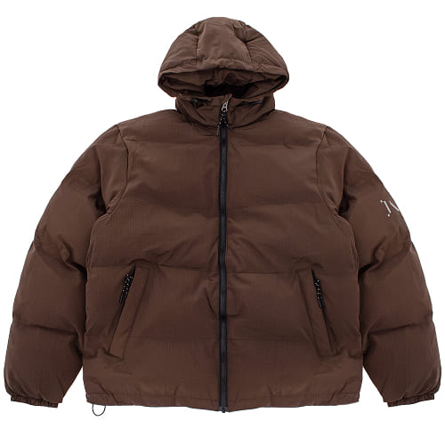 пуховик Magamaev Macro Hooded Puffer Brown