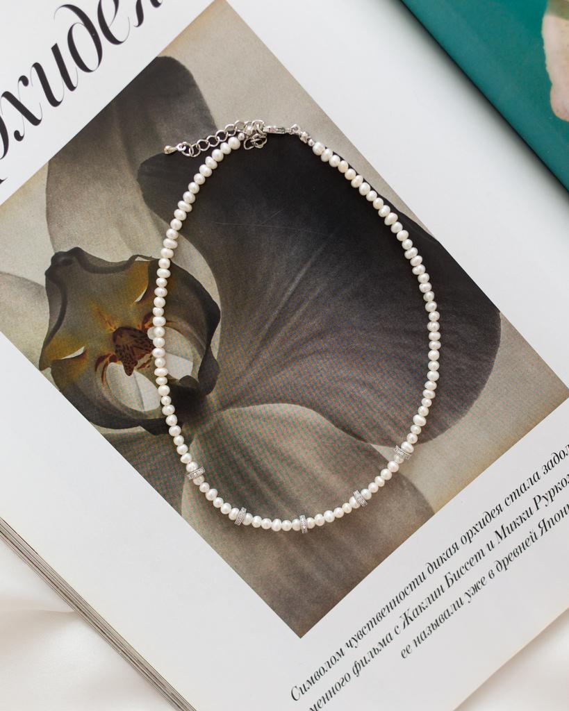 Чокер base 06 со вставками фианитов