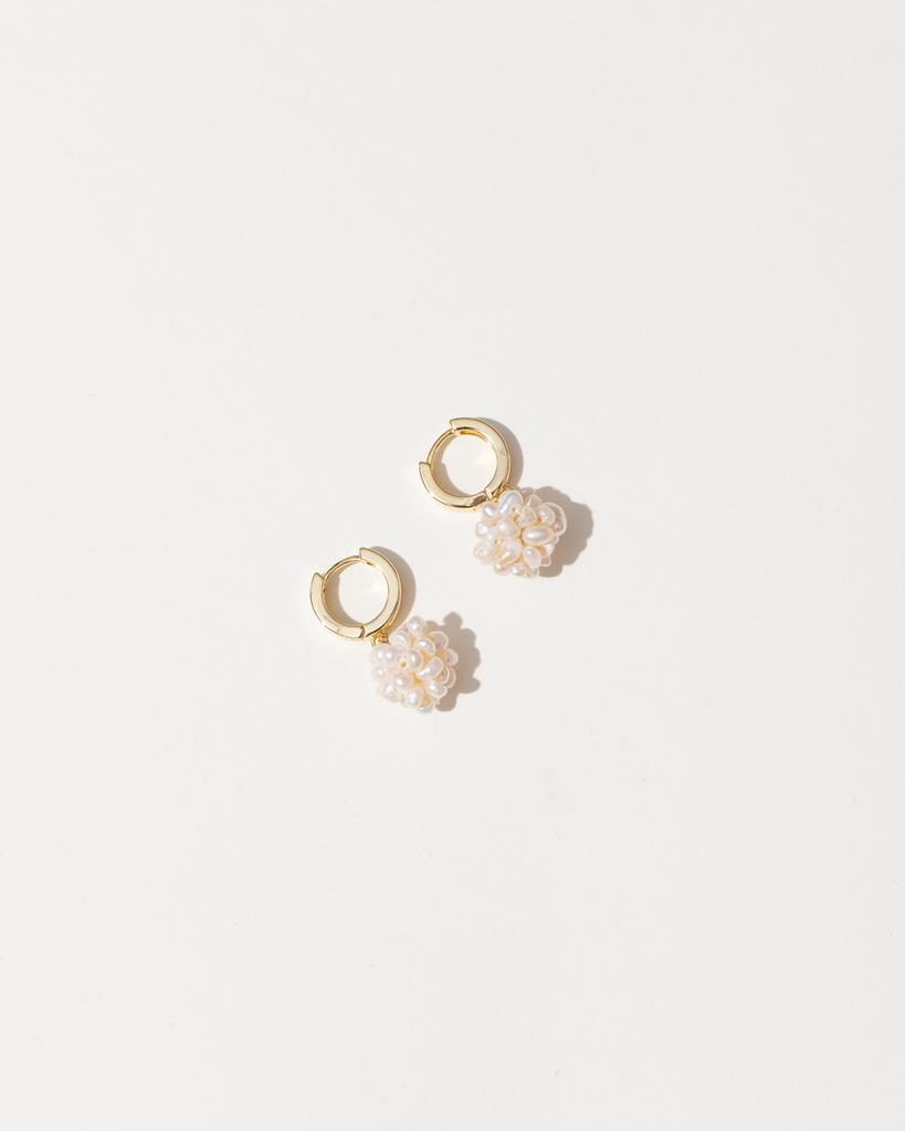 Серьги с шариком из жемчуга