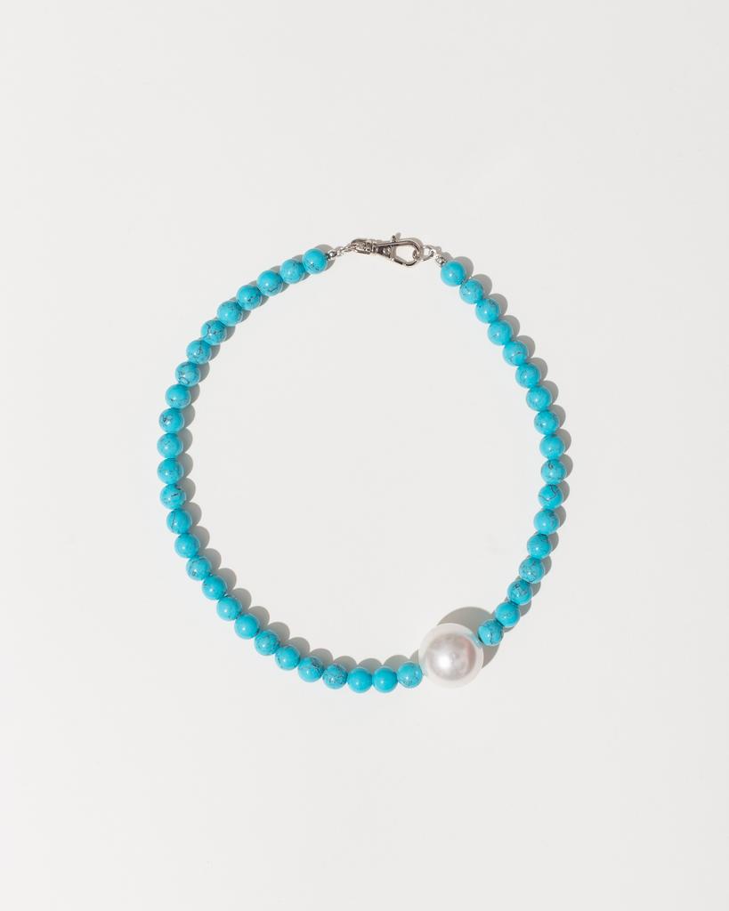 Чокер бирюзовый с жемчужиной