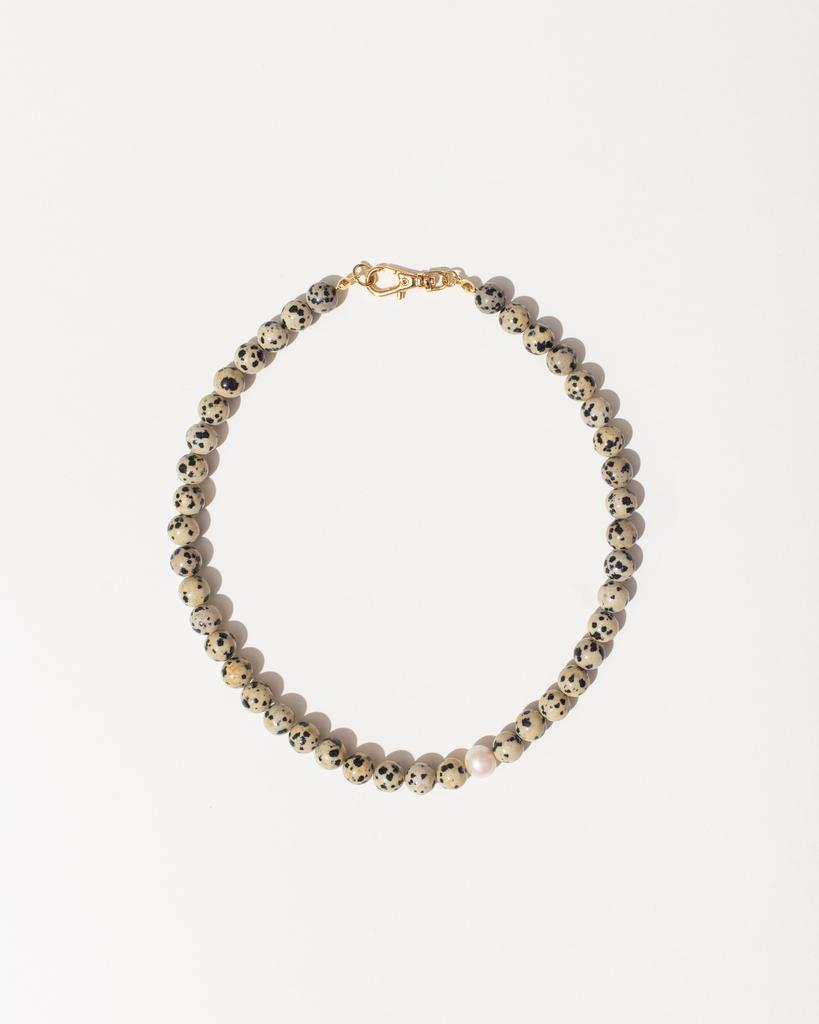 Чокер из леопардовой яшмы