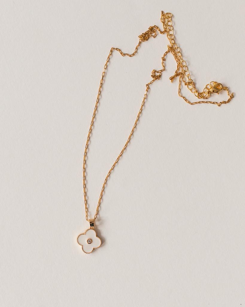 Подвеска Клевер с эмалью