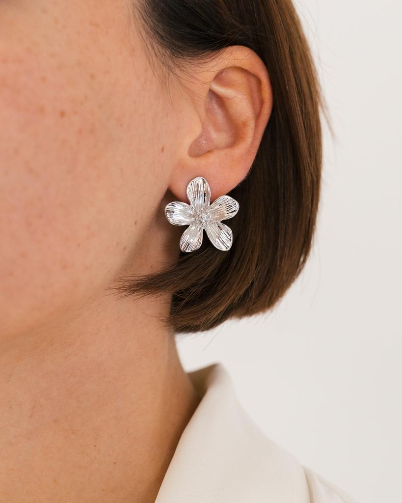 Серьги цветочные