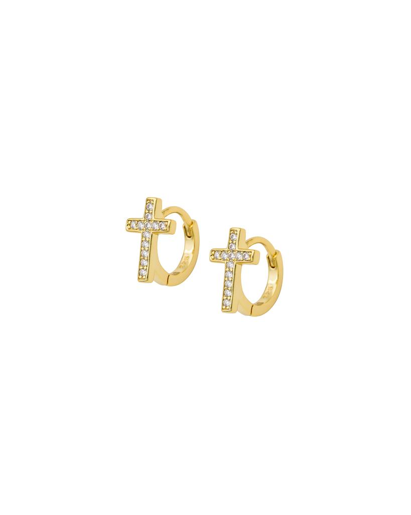 Серьги с крестиком