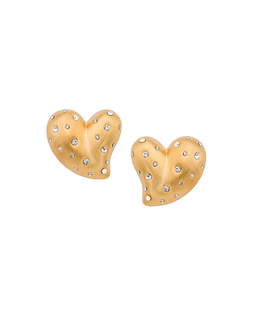 Крупные серьги сердца