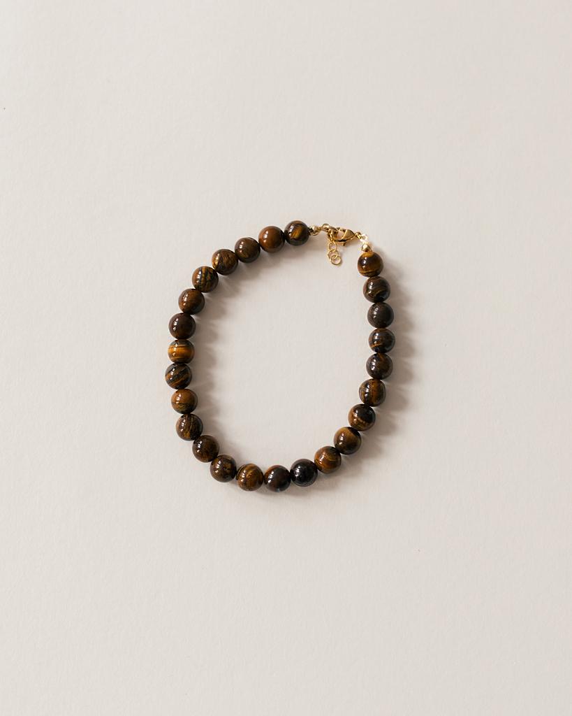 Браслет анклет тигровый глаз