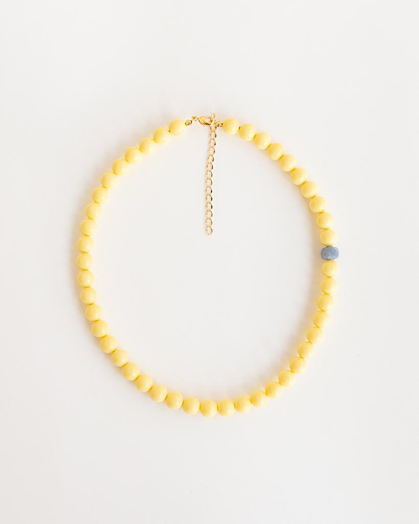 Чокер желтый