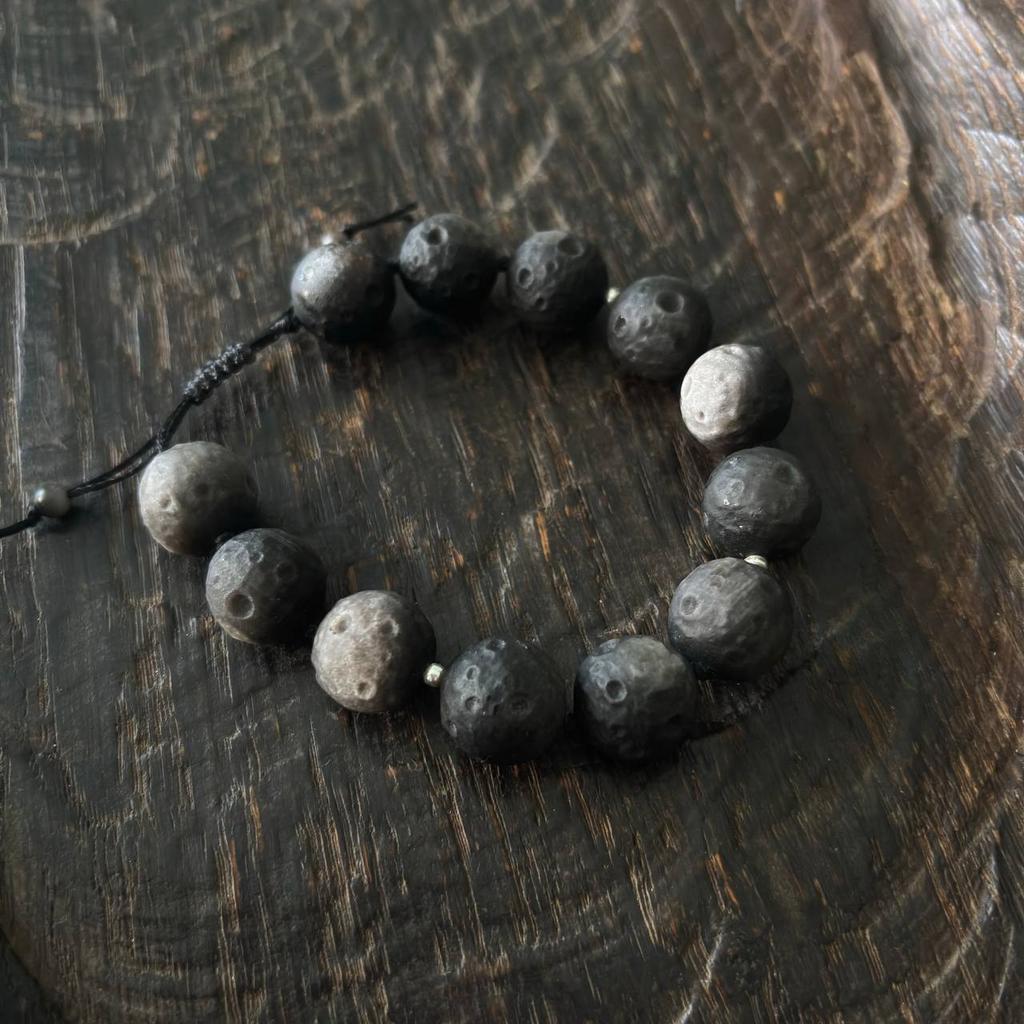 браслет из обсидиана