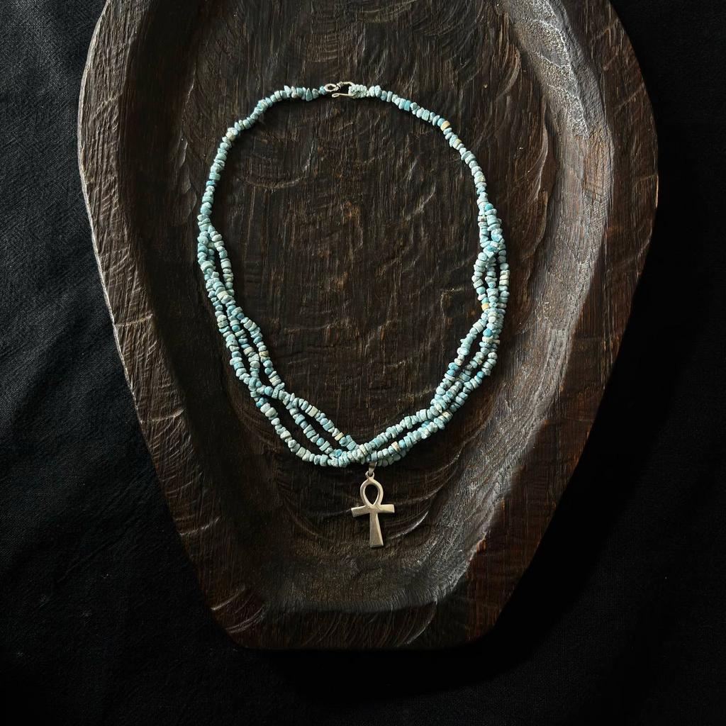 ожерелье из бирюзы с Анкхом