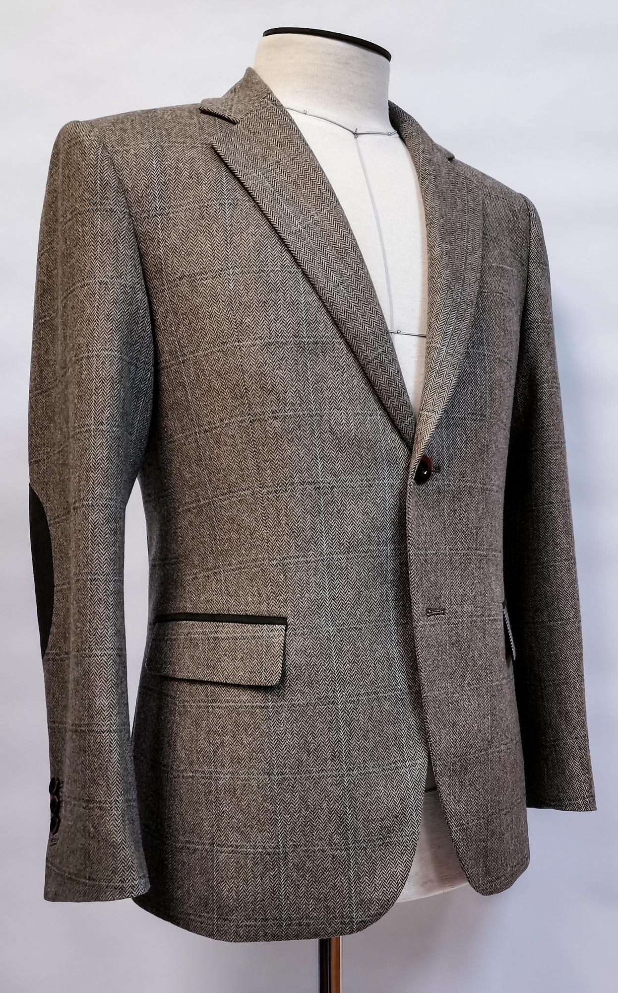 Выкройка мужского приталенного пиджака М_009