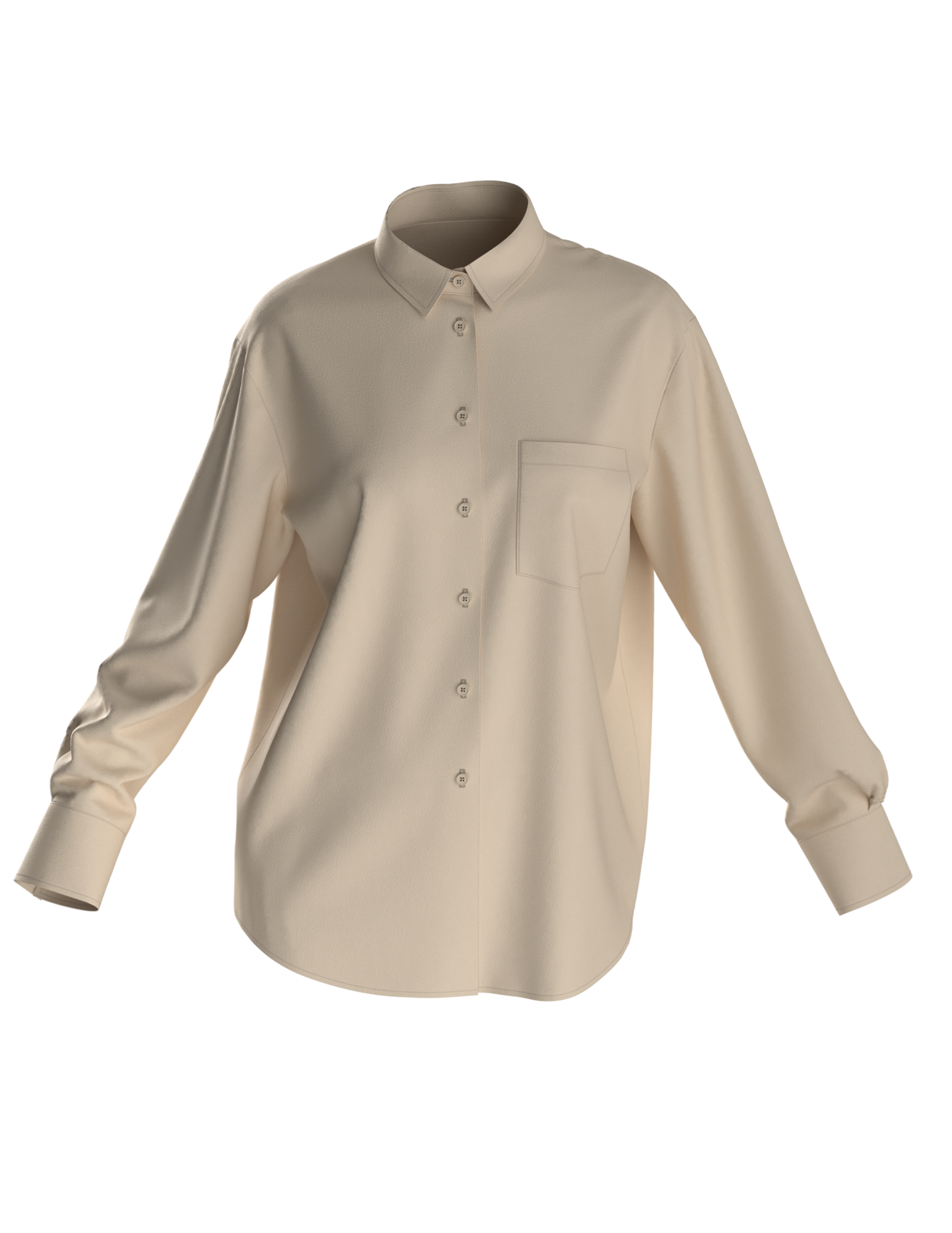 Выкройка рубашки оверсайз W_031