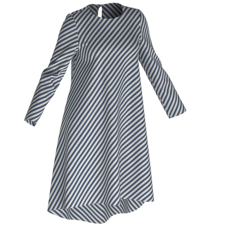 Выкройка платья-трапеции W_010