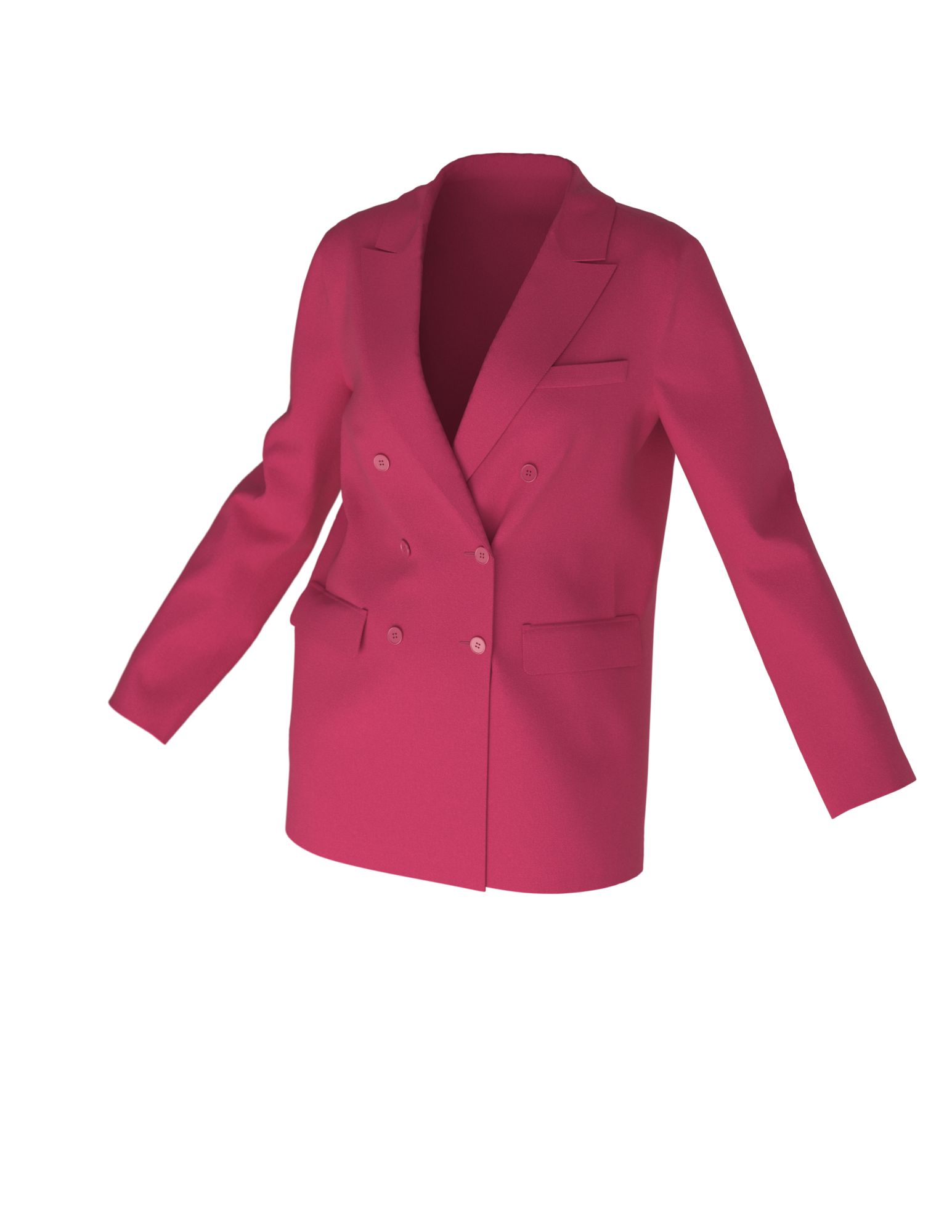 Выкройка двубортного жакета W_038