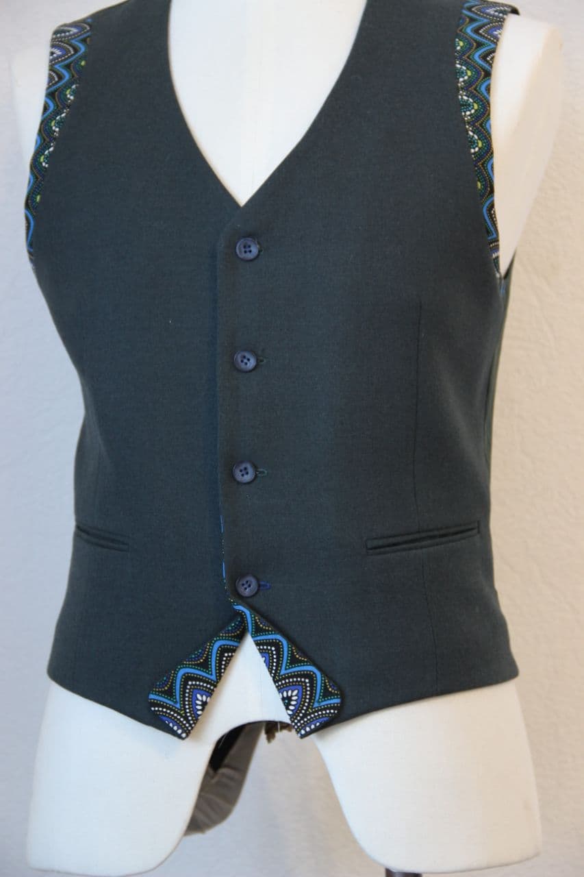 Выкройка мужского жилета М_039