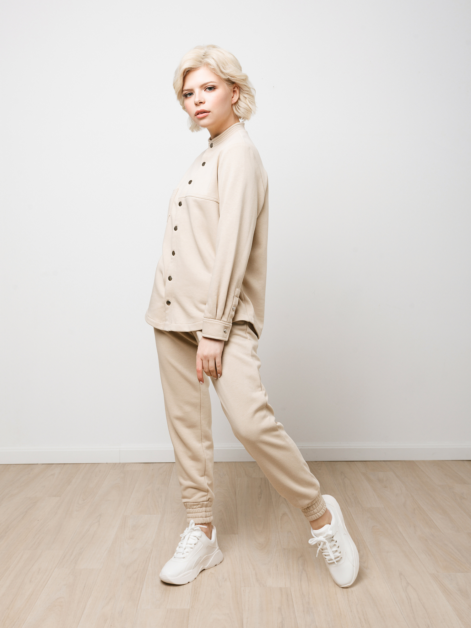 Выкройка рубашки из футера W_049