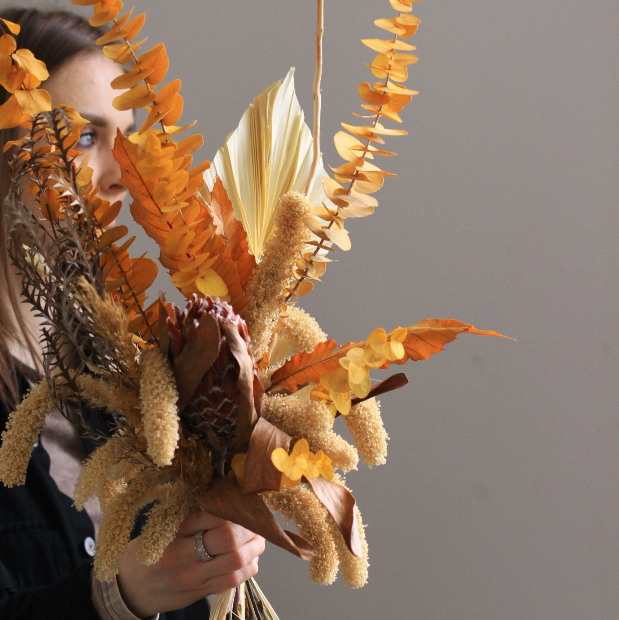 Интерьерный букет  из сухоцветов