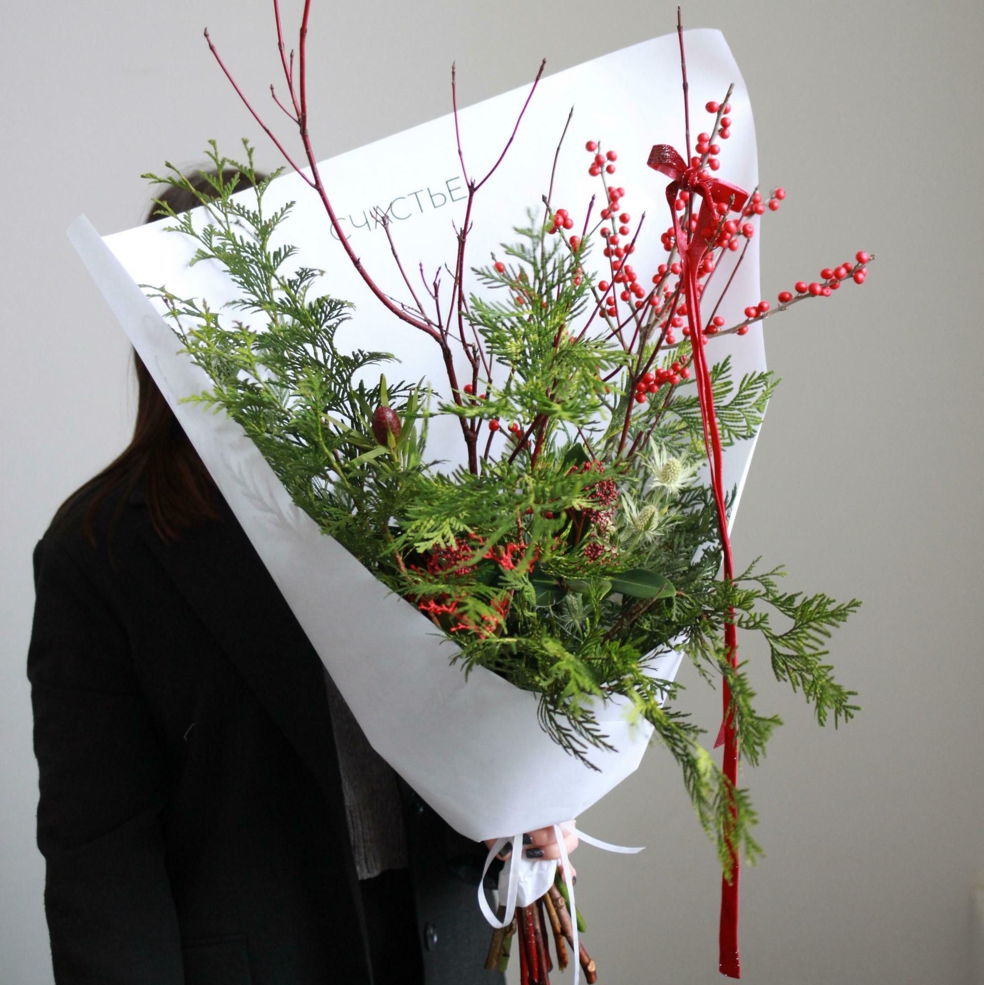 Интерьерный хвойный букет