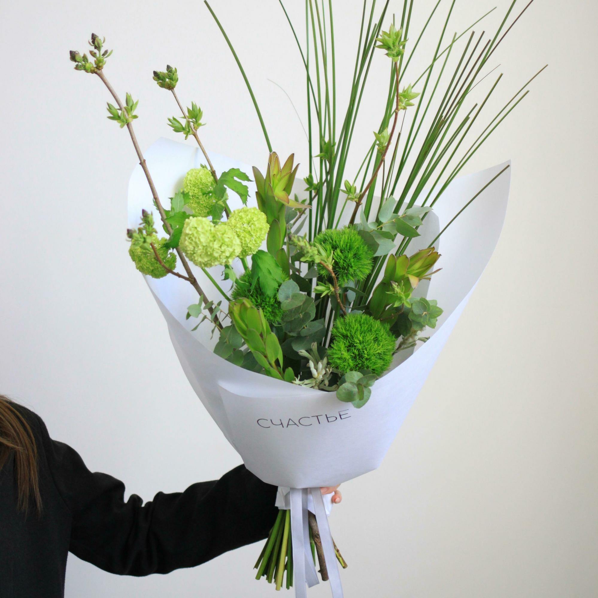 Интерьерный букет из зелени