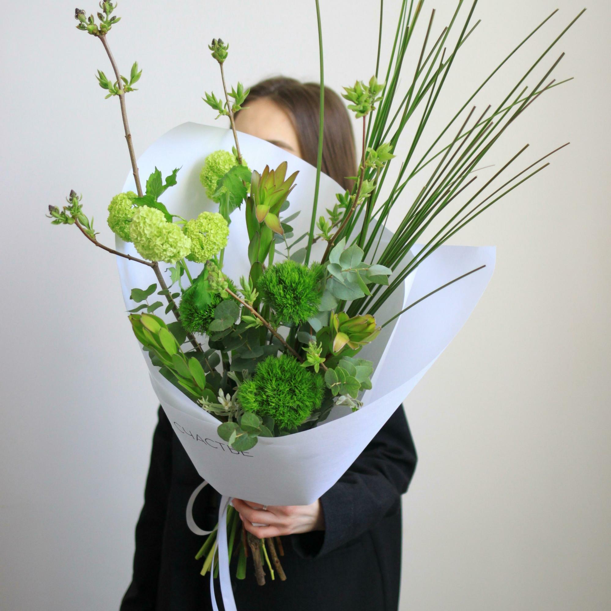 Интерьерный букет из зелени