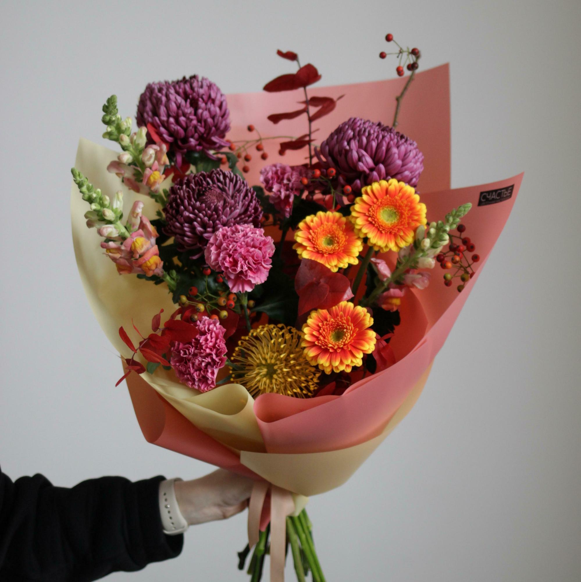 Черничный букет с персиковым акцентом