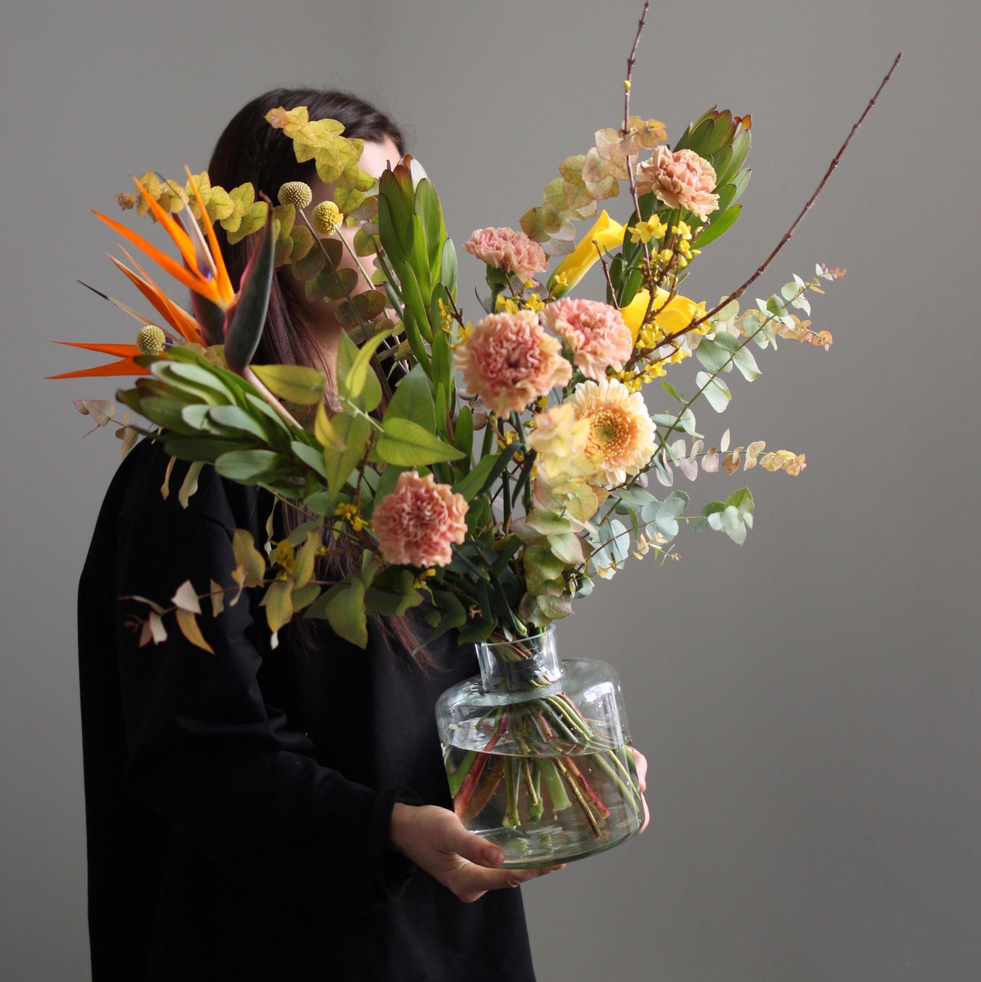 Интерьерный букет + ваза