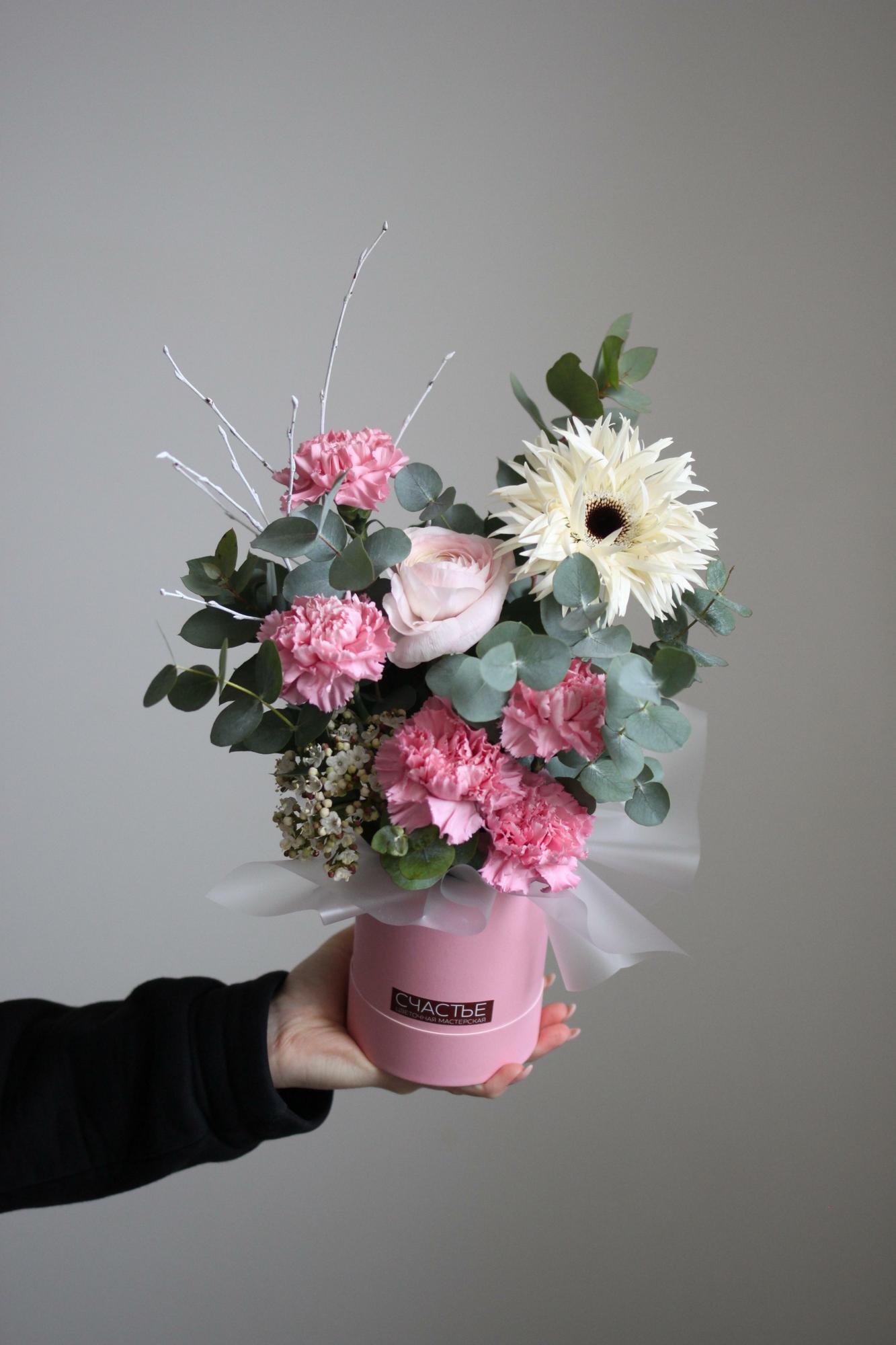 Воздушная композиция  в коробочке mini