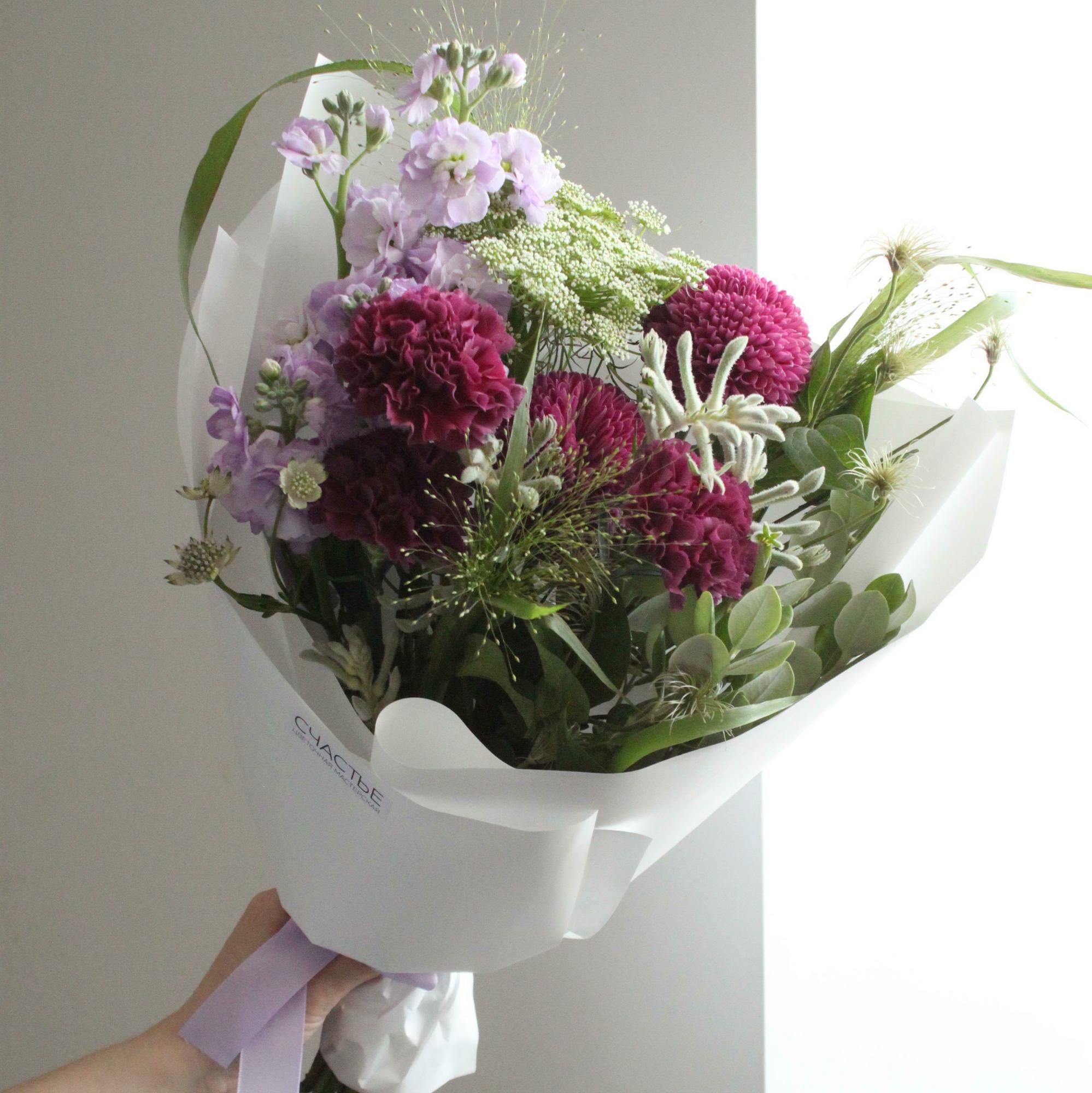 Букет в фиолетовых оттенках