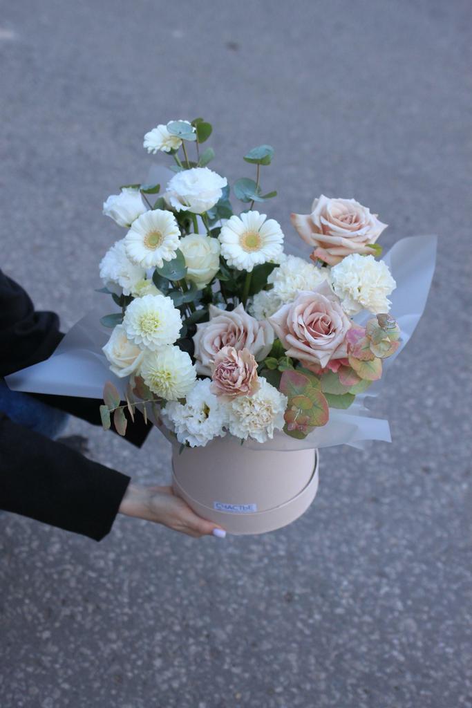 Пудровая композиция в коробочке