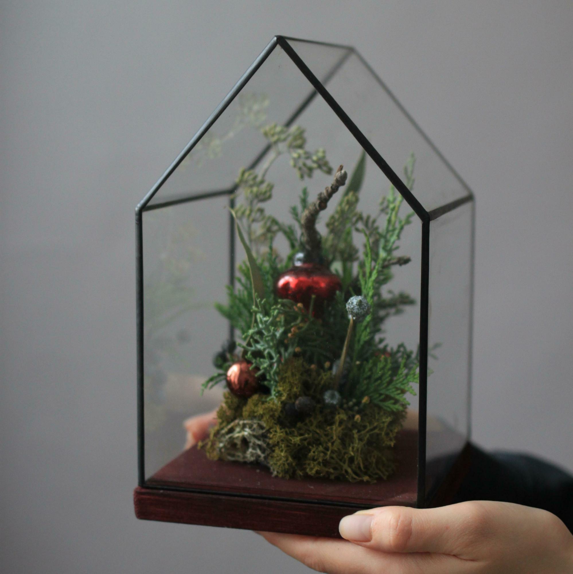 Домик с хвоей