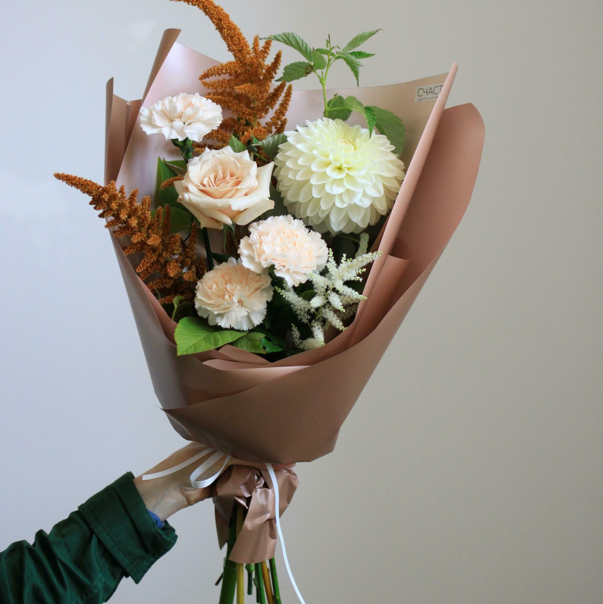 Букет в пастельных тонах