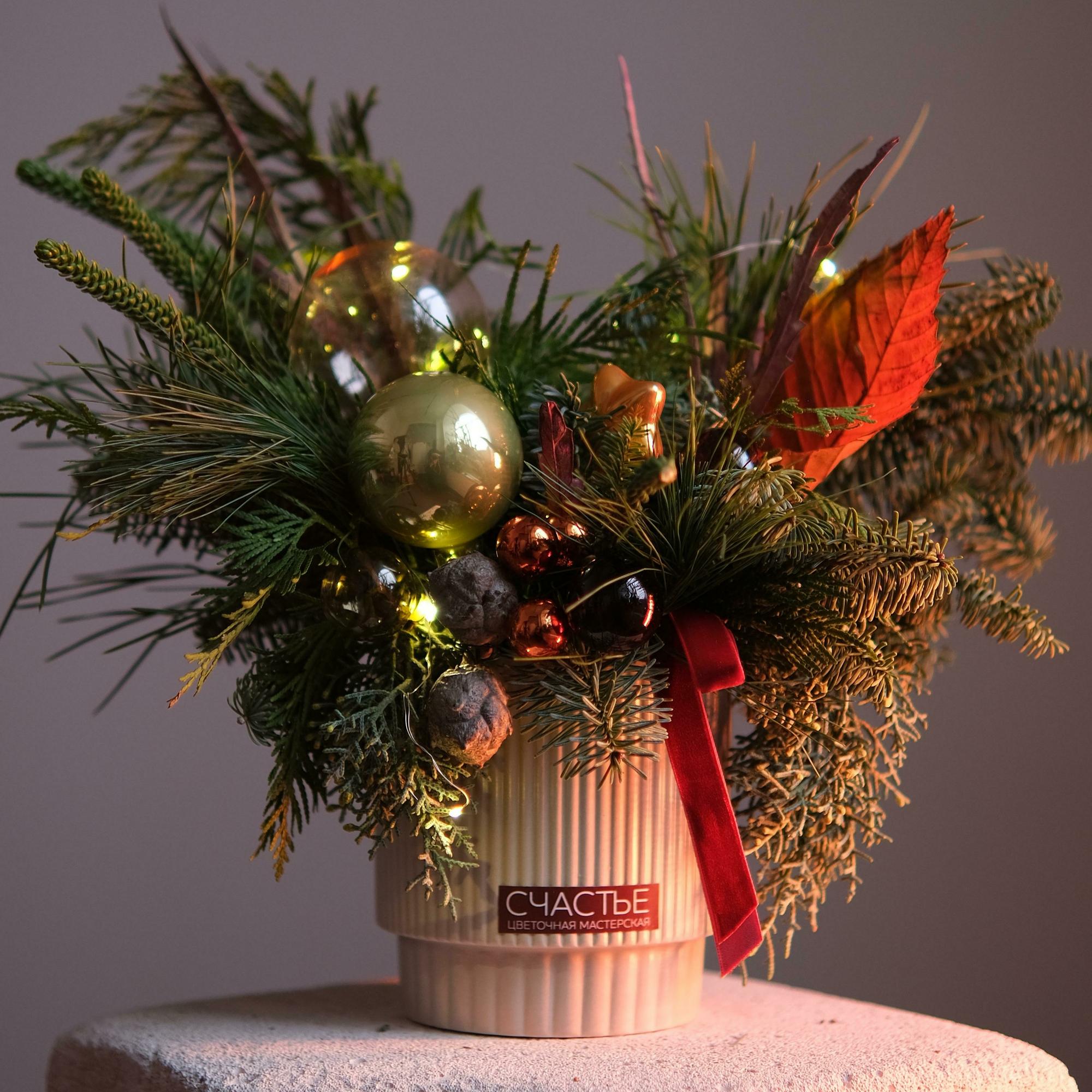 Композиция в кашпо Винтаж