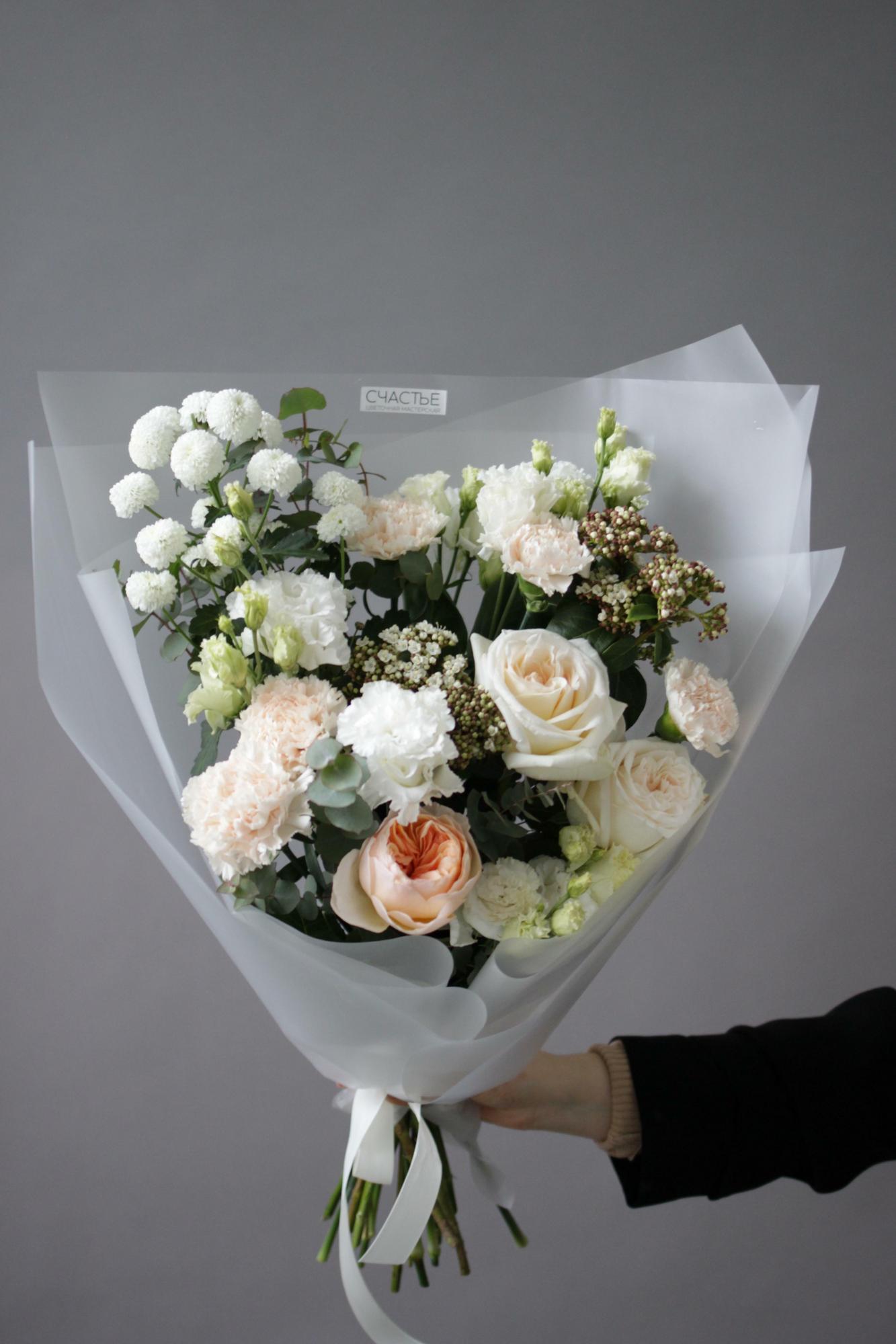 Нежный кремовый букет