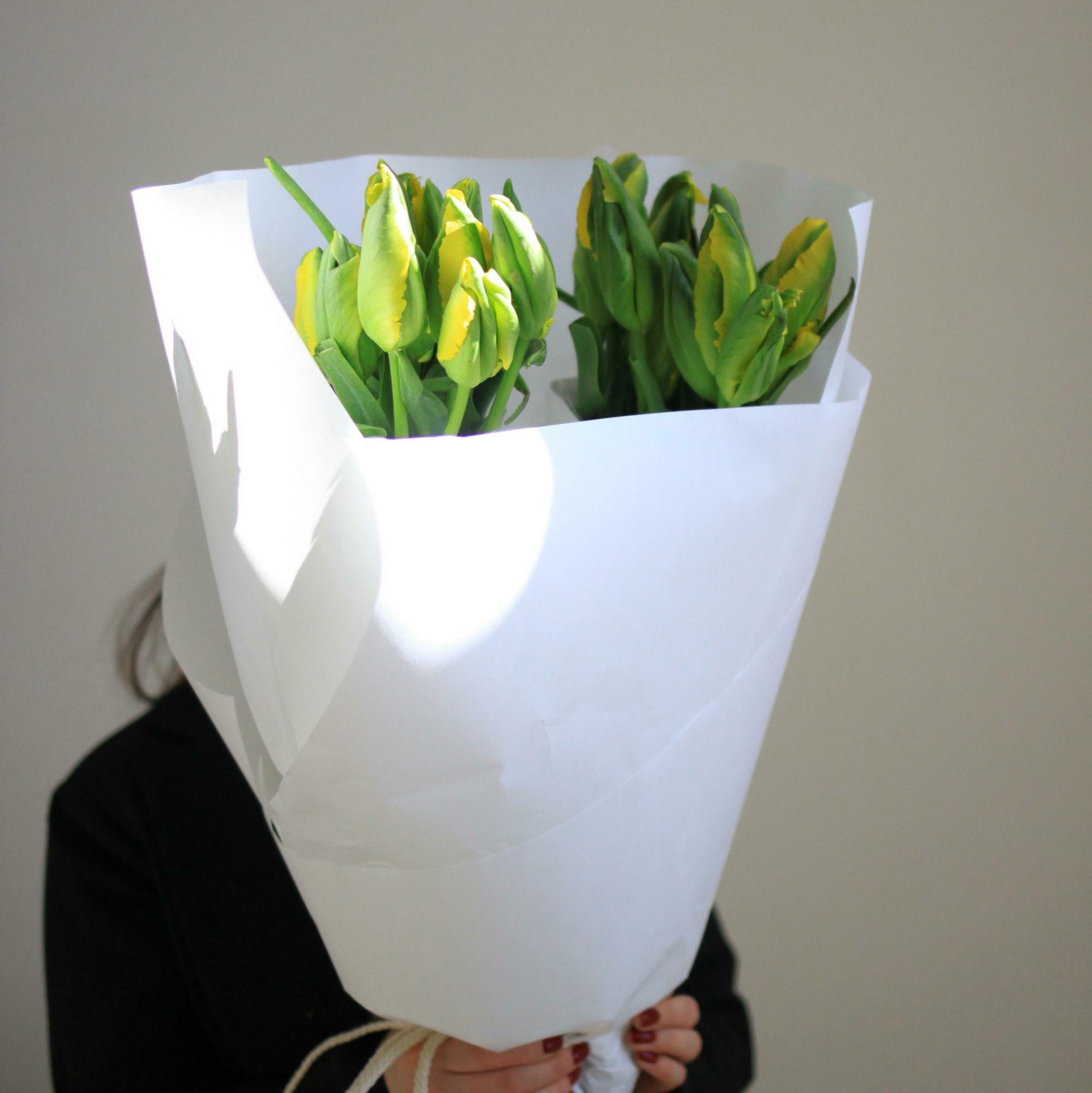 Букет французских тюльпанов ла кортин пэррот