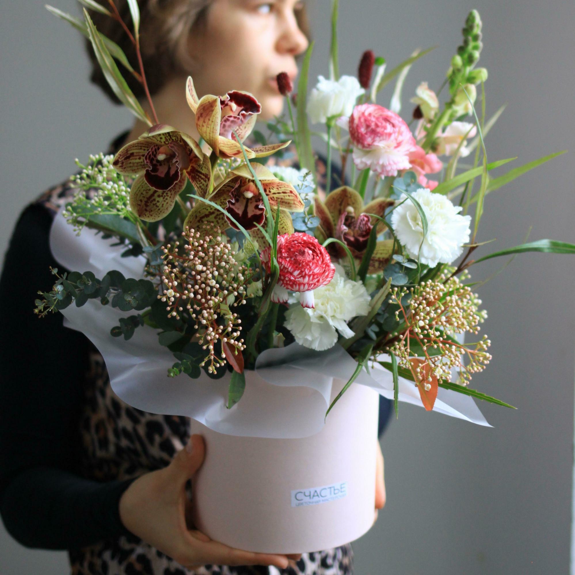 Нежная композиция в коробочке