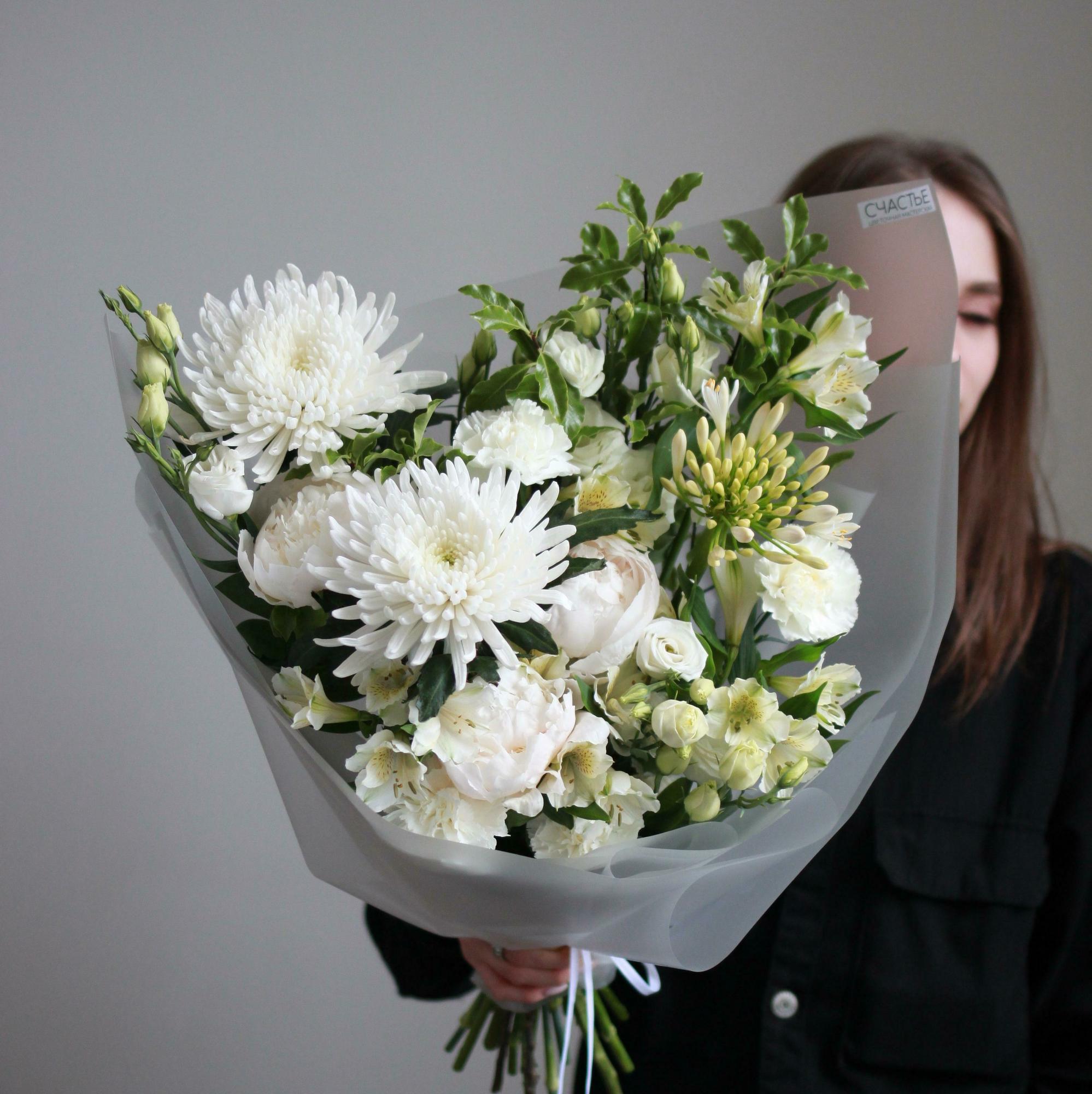 Белоснежный букет maxi