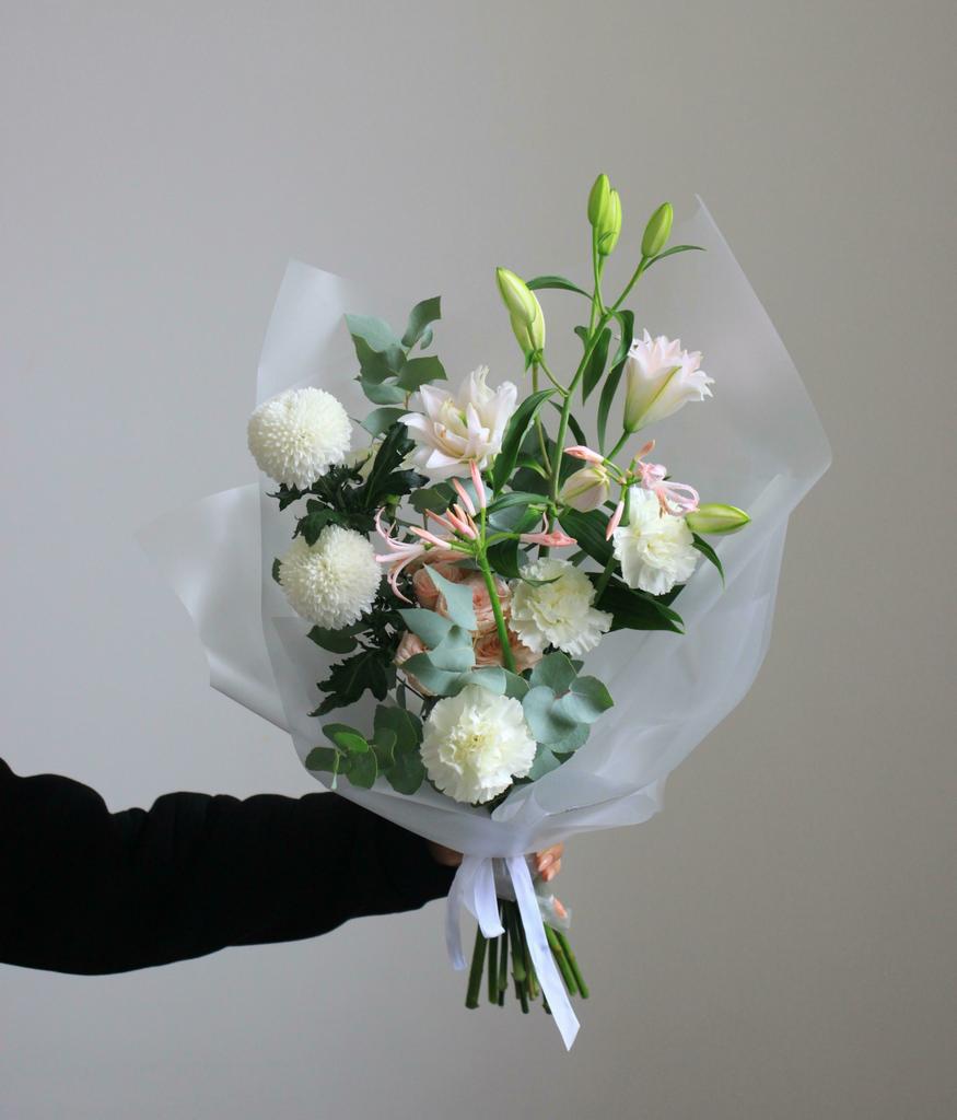 Нежный розовый букет