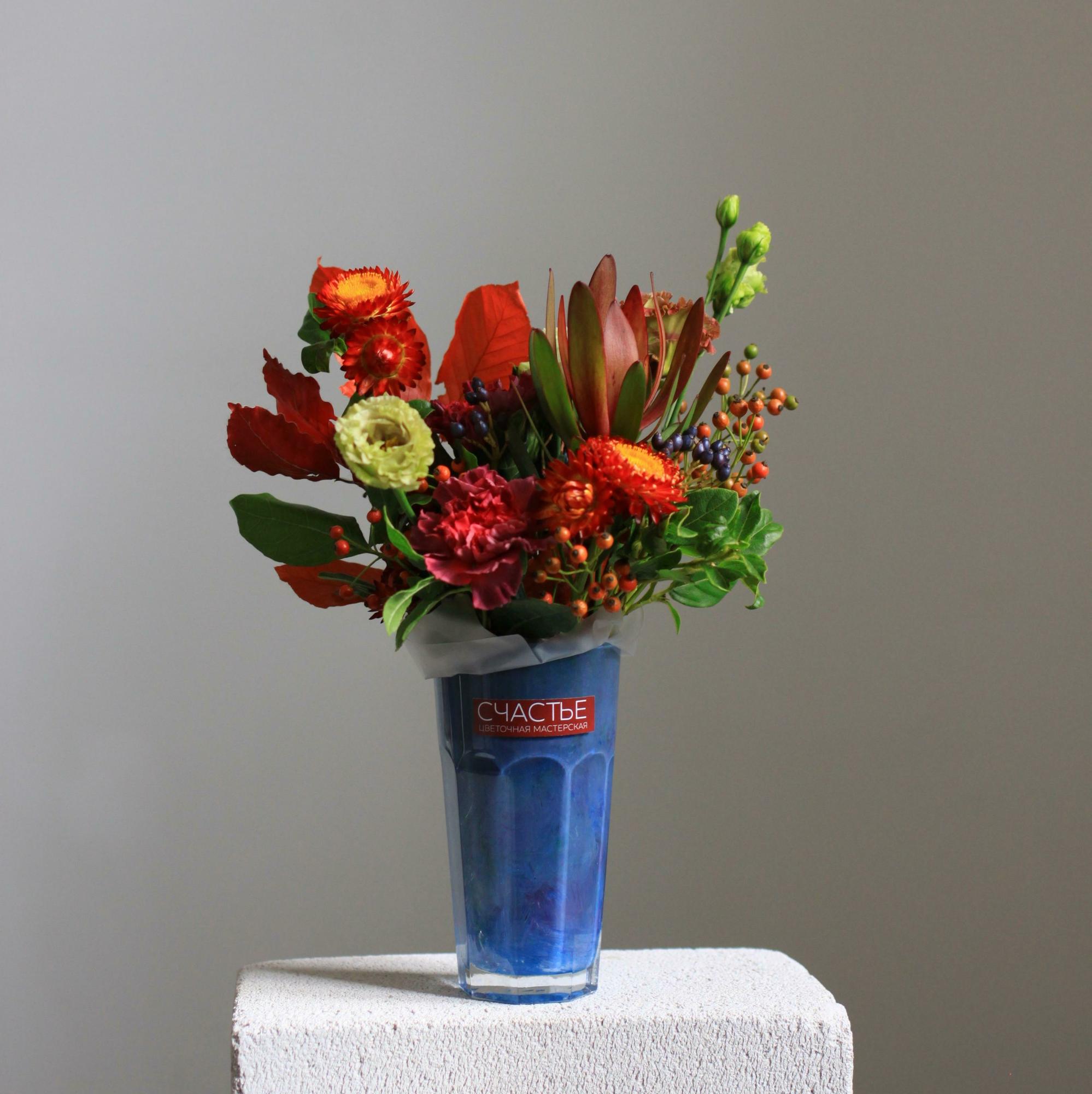 Цветочный стакан Натюрморт с южными плодами