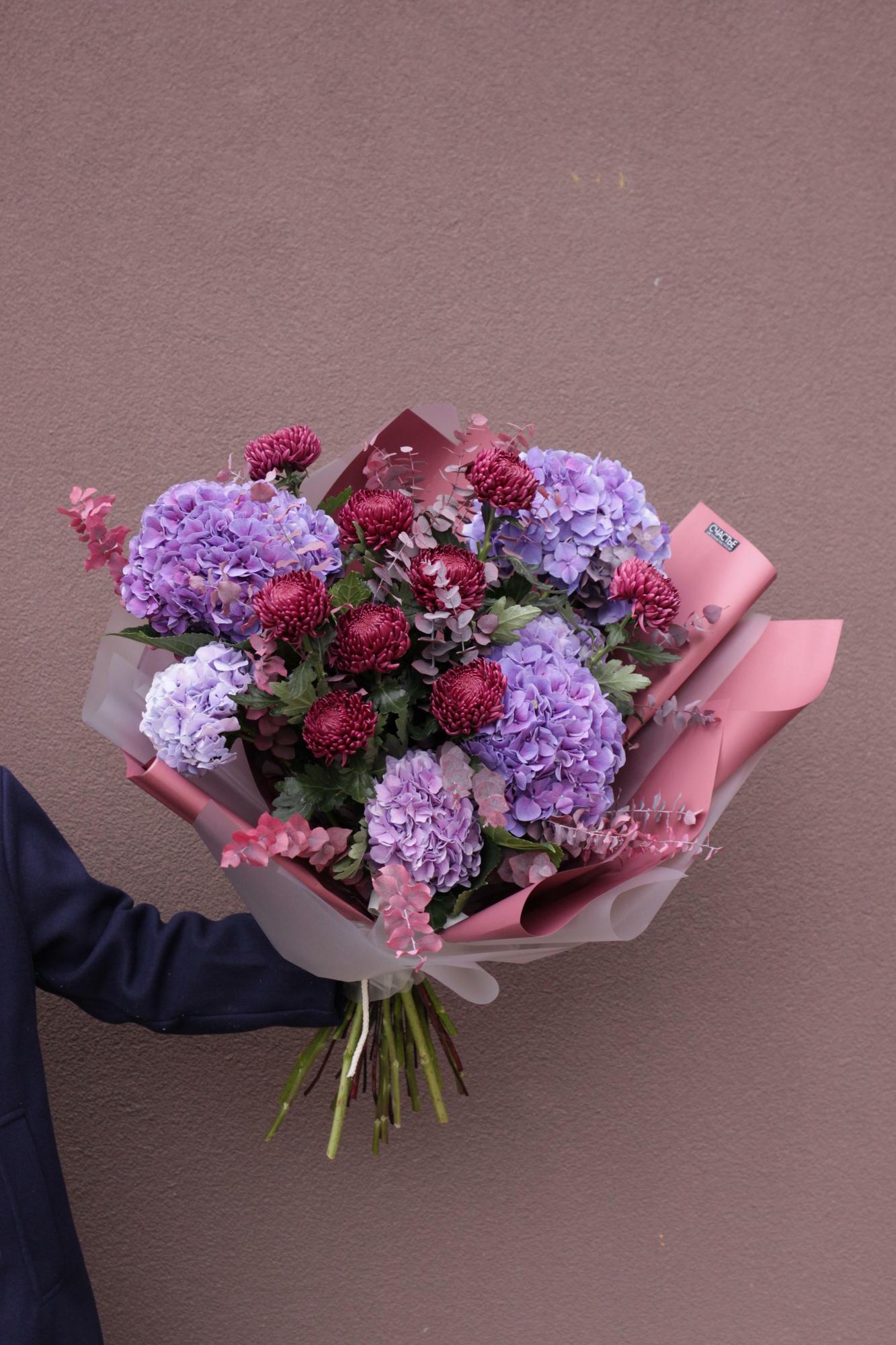 Букет в винных оттенках maxi