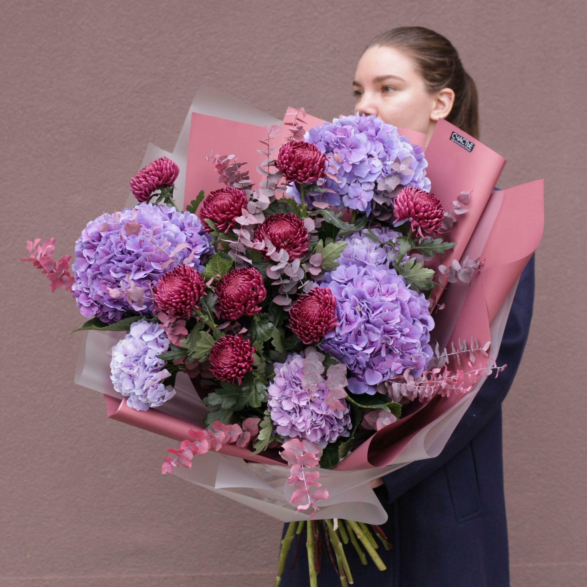 Букет в винных оттенках maxi