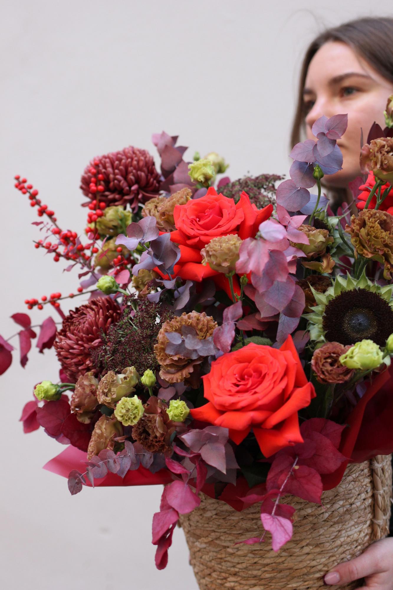 Корзина Яркая осень