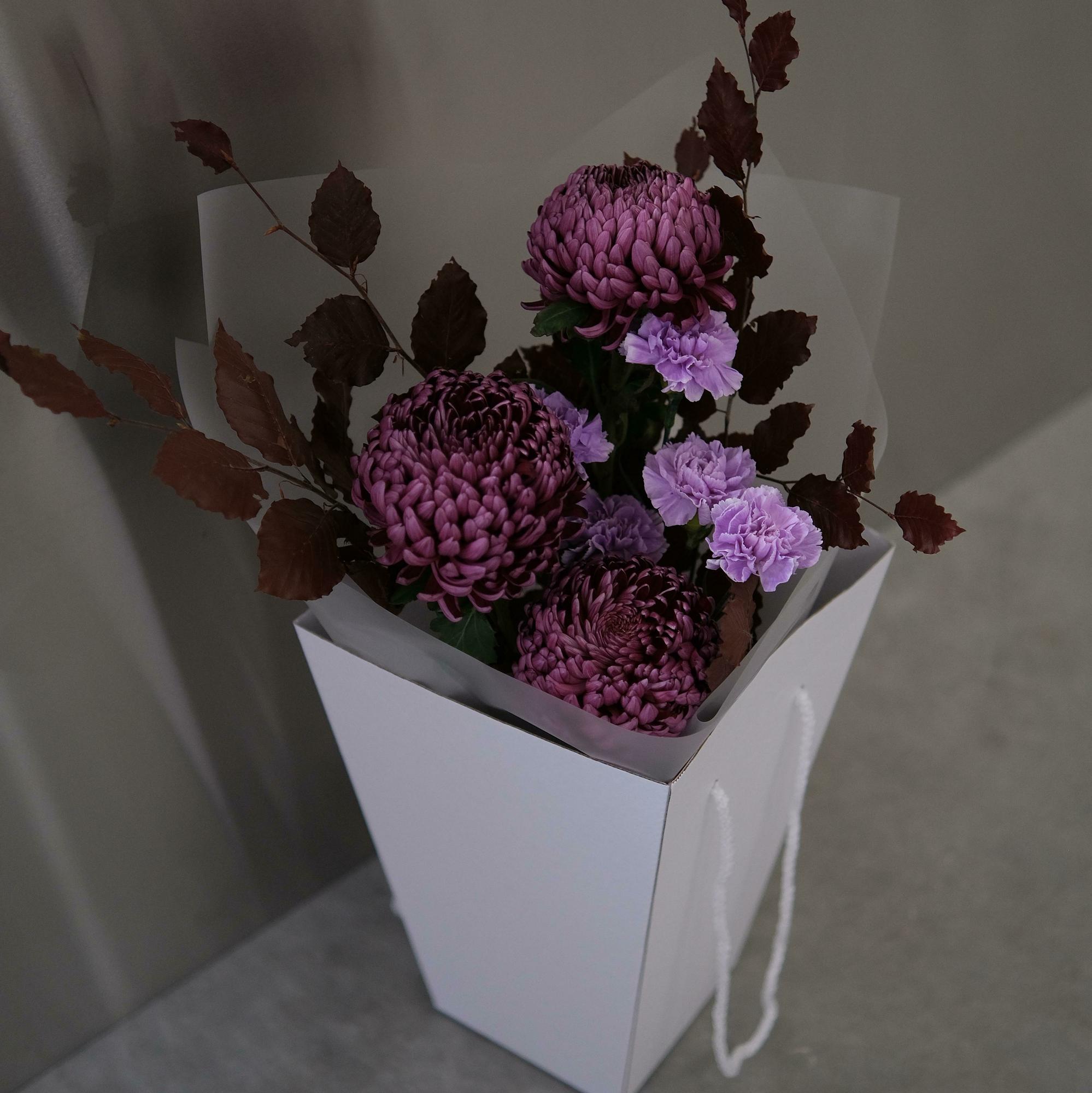 Букет фиолетово - черничный