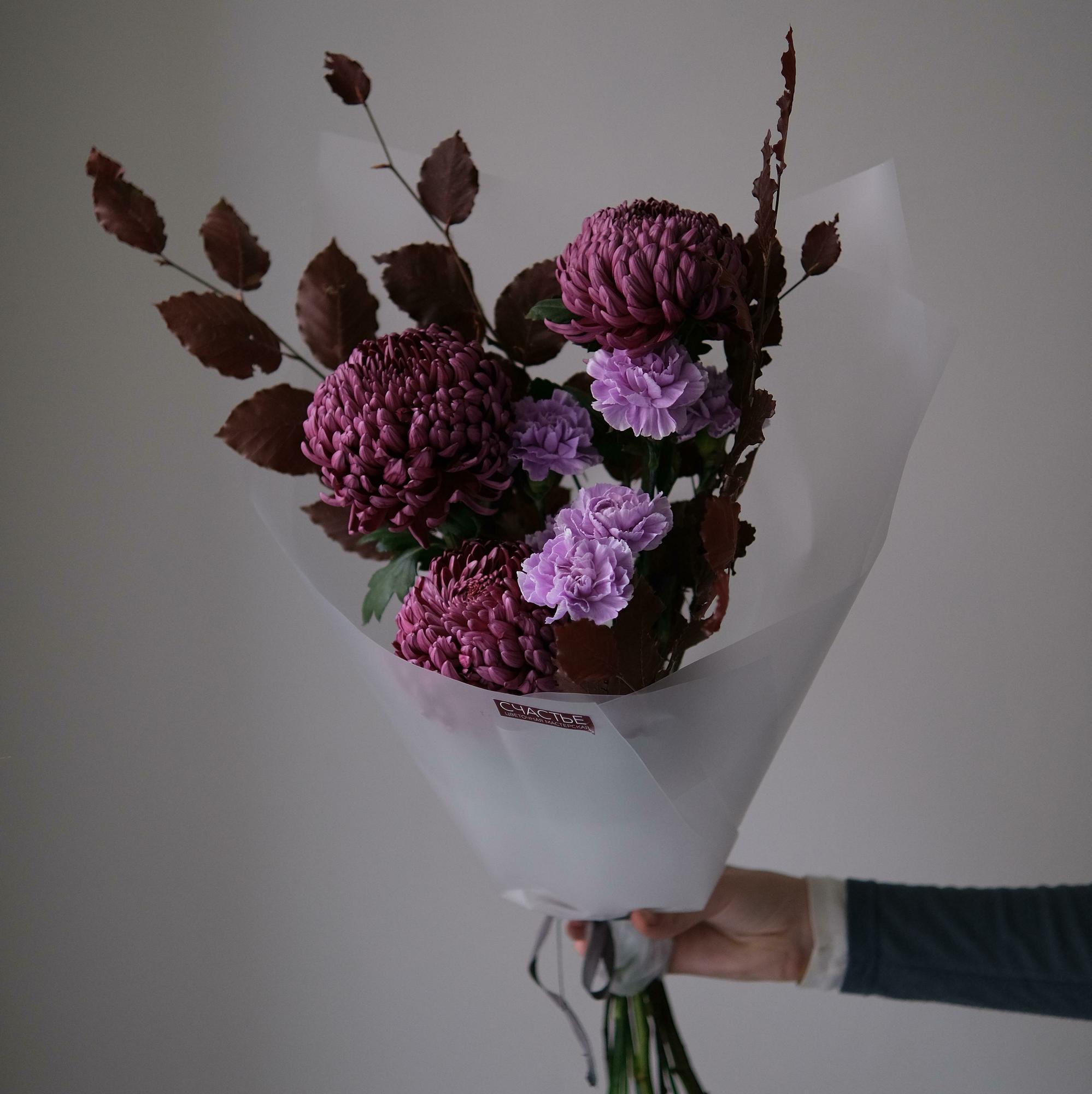 Букет фиолетово - черничный