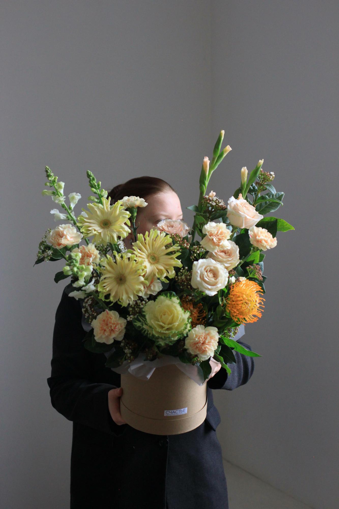 Коробка в пастельных оттенках