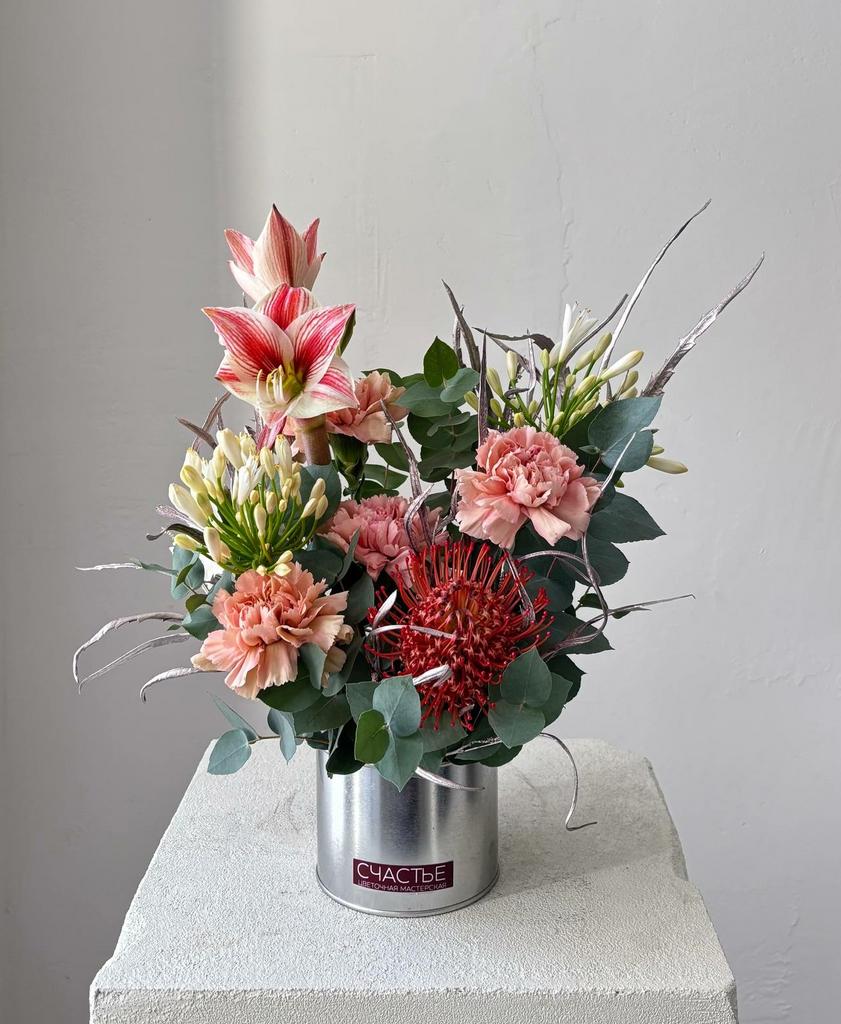 Металлическая банка со стойким составом