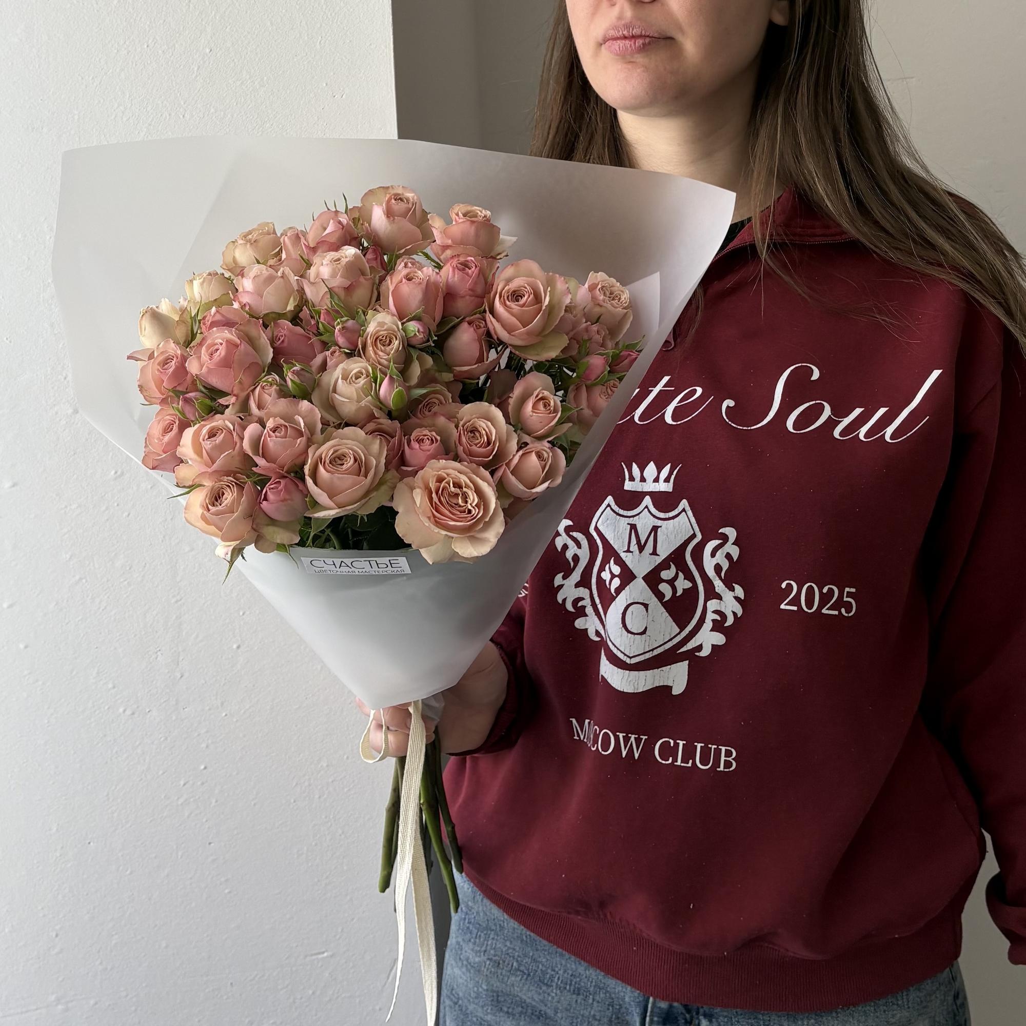 Моно кустовых пионовидных роз