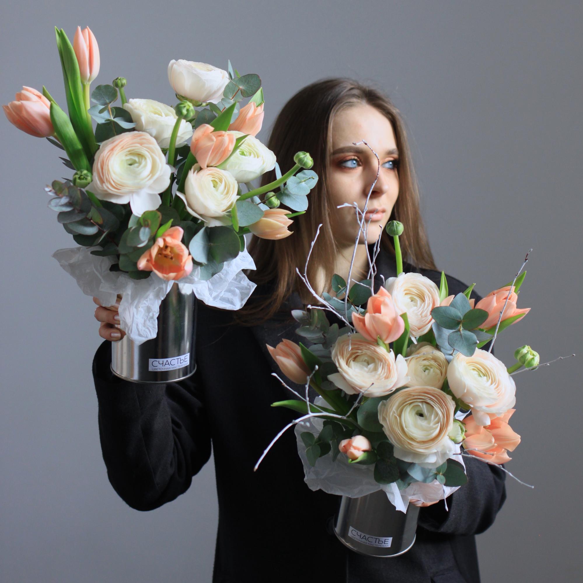 Композиция Лютики и тюльпаны S