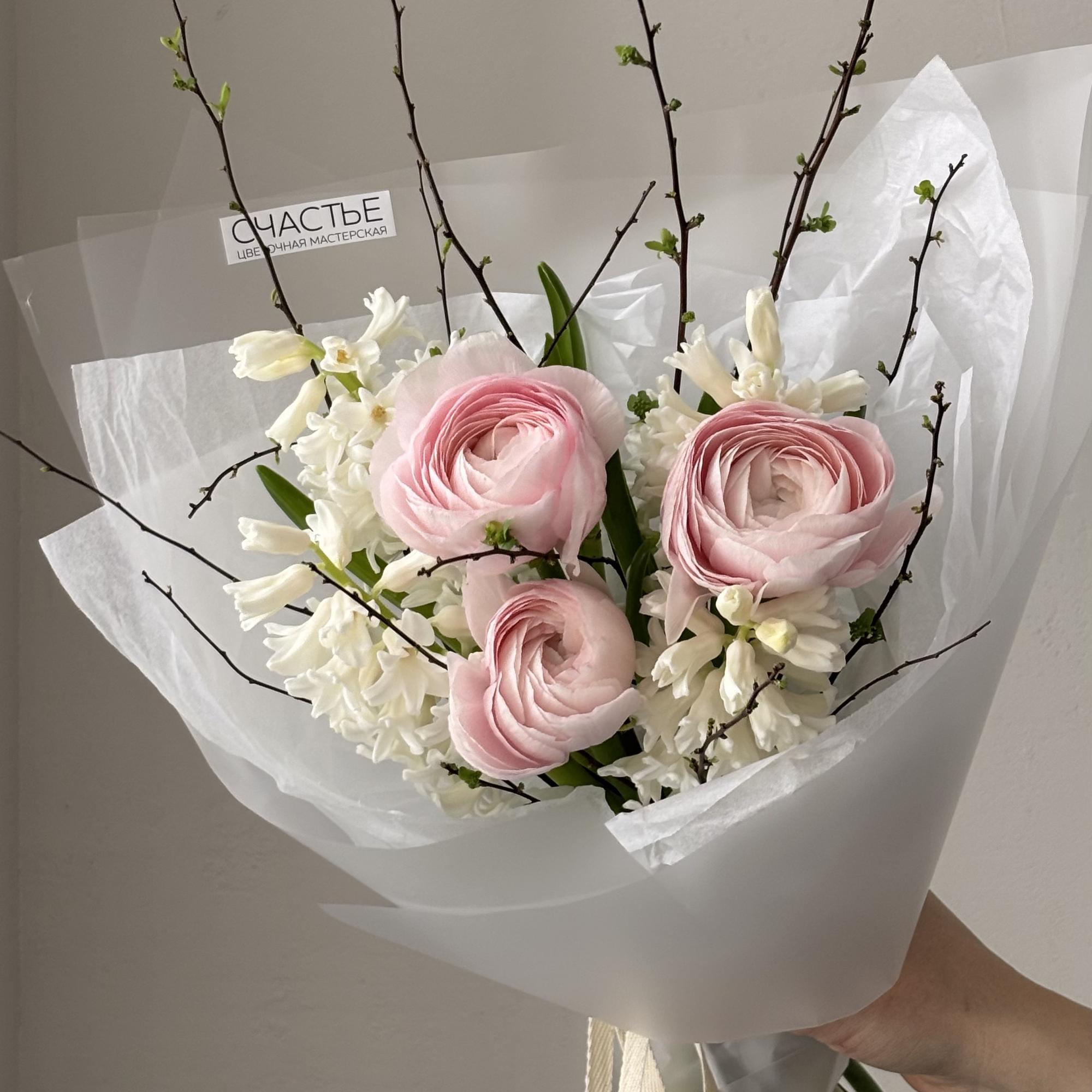 Дуобукет лютики и гиацинты