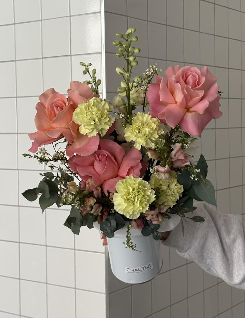 Зелено-розовая банка